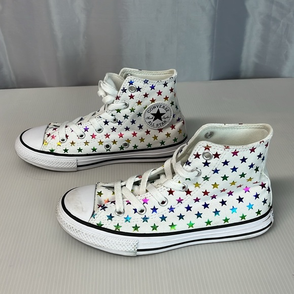 Kids' Star Pattern High-Top Sneakers. Phlf 2244 - Picture 5 of 7
